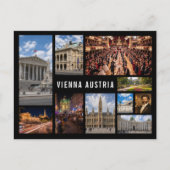 Personalisierte Wien Österreich Foto-Collage ポストカード (正面)