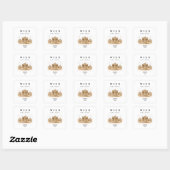 Personalisierte Wien Parlament | Name & Jahr スクエアシール (シート)