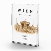 Personalisierte Wien Parlament | Name & Jahr フォトブロック (右)