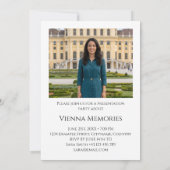 Personalisierte Wien Präsentationsabend Einladung 招待状 (裏面)