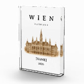 Personalisierte Wien Rathaus | Name & Jahr フォトブロック (右)