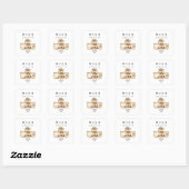 Personalisierte Wien Secession | Name & Jahr スクエアシール (シート)