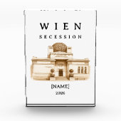 Personalisierte Wien Secession | Name & Jahr フォトブロック (正面)