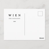 Personalisierte Wien Secession | Name & Jahr ポストカード (裏面)