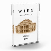 Personalisierte Wien Staatsoper | Name & Jahr フォトブロック (左)