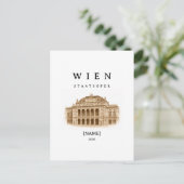 Personalisierte Wien Staatsoper | Name & Jahr ポストカード (スタンド正面)
