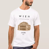 Personalisierte Wien Staatsoper | Name & Jahr Tシャツ (正面)