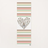 Personalisierte Yoga Matte mit Herz & Name ヨガマット (正面)