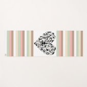 Personalisierte Yoga Matte mit Herz und Name ヨガマット (正面(横))