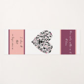 Personalisierte Yoga Matte mit Herz & Wunschtext ヨガマット (正面(横))