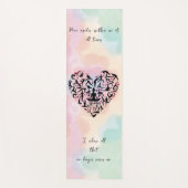 Personalisierte Yogamatte mit Herz & Wunschtext ヨガマット (正面)