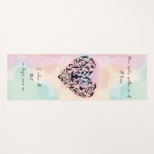 Personalisierte Yogamatte mit Herz & Wunschtext ヨガマット (正面(横))