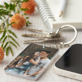 Personalisierter Foto Schlüsselanhänger キーホルダー (正面右)