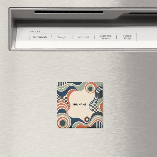 Personalisierter Magnet – Retro Focus マグネット (インサイチュ (食洗機))