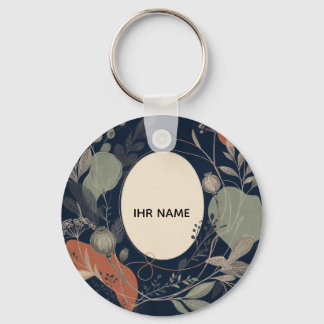 Personalisierter Schlüsselanhänger – Botanical Nam キーホルダー