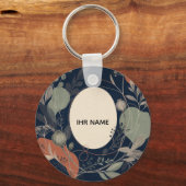 Personalisierter Schlüsselanhänger – Botanical Nam キーホルダー (正面)