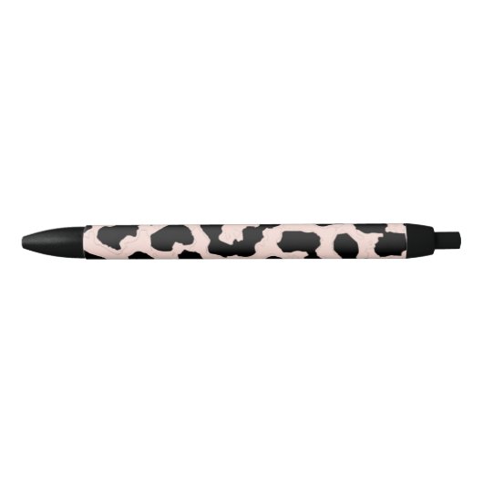 Personalisierter Stift Leomuster Kugelschreiber 黒ボールペン (正面)