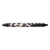 Personalisierter Stift Leomuster Kugelschreiber 黒ボールペン (裏面)