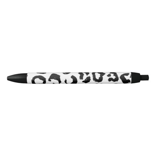 Personalisierter Stift Leomuster Kugelschreiber 黒ボールペン (正面)