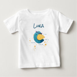 Personalisiertes Geburtsdaten Baby T-shirt ベビーTシャツ