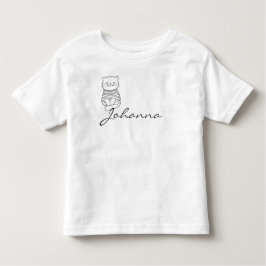Personalisiertes Kätzlein T-shirt トドラーTシャツ