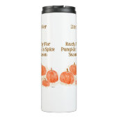 PERSONALIZカボチャのスパイスシーズンウォーターカラーカボチャ タンブラー (裏面)