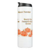 PERSONALIZカボチャのスパイスシーズンウォーターカラーカボチャ タンブラー (回転右)