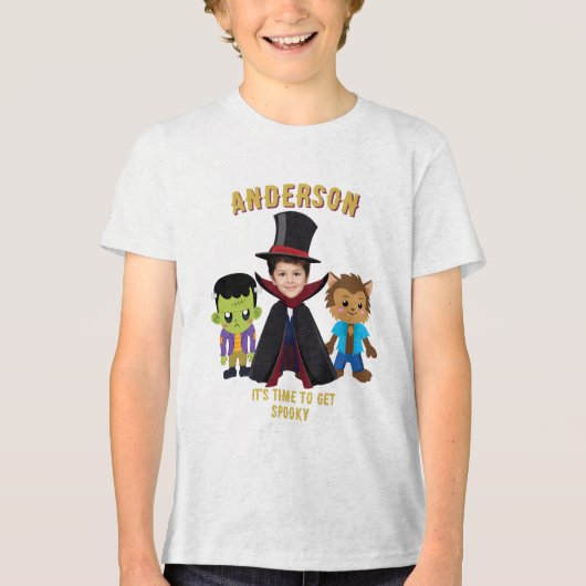 Personalizフォトコスチュームハローウィンパーティ 子供へ トライブレンドTシャツ (正面)