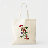 "Personaliza tu bolso de tela con diseño navideño" トートバッグ (正面)