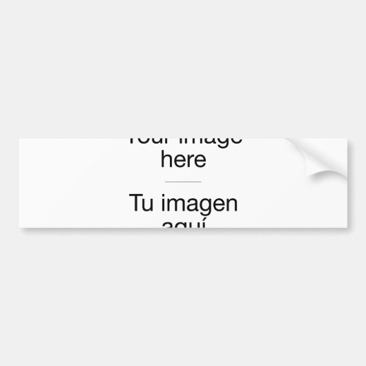 Personaliza tu parachoques con pegatinas y fotos バンパーステッカー (正面)
