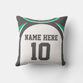 PersonalizableのサッカージャージーのLumbarか装飾用クッション クッション (裏面)