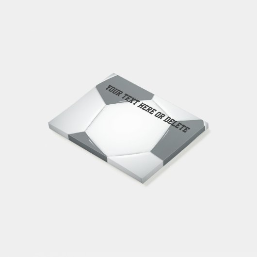 Personalizableのサッカー|のフットボールのノート ポストイット (アングル)