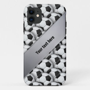 PersonalizableのフットボールのサッカーのiPhone 5の場合 iPhone 11 ケース