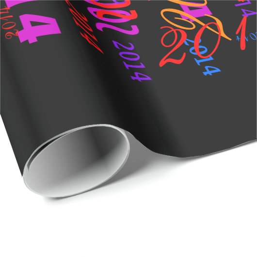 Personalizableの一突きあなたの年の虹の催し ラッピングペーパー (ロールコーナー)