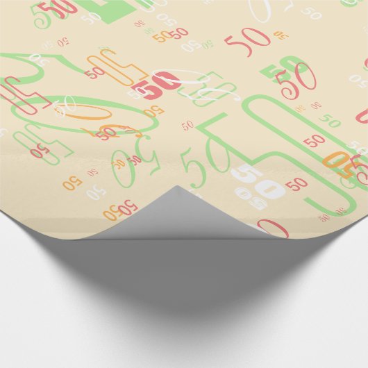 Personalizableの一突きはちょうどあなたの年熱狂します! ラッピングペーパー (角)