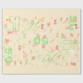 Personalizableの一突きはちょうどあなたの年熱狂します! ラッピングペーパー (フラット)