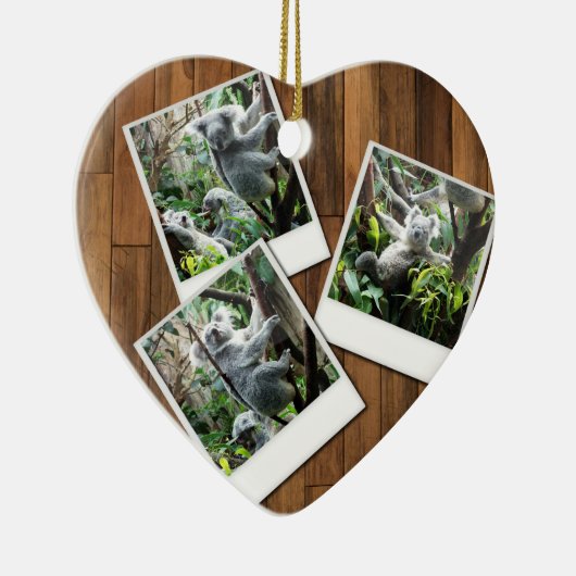 Personalizableの即刻の数々のな写真フレーム セラミックオーナメント (右)