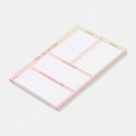 Personalizableの多数のしなければならないことのリストのパッド ポストイット (アングル)