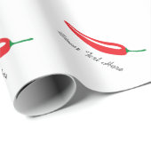 Personalizableの猛烈なチリペッパーの包装紙 ラッピングペーパー (ロールコーナー)