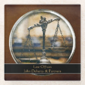 | Personalizableを正義のはかりで測られる ガラスコースター (正面)