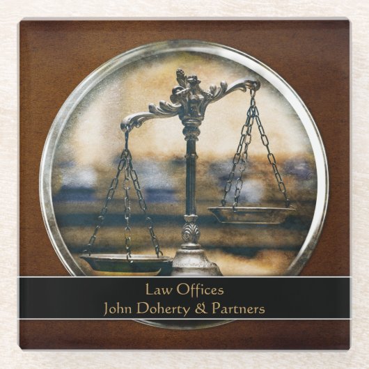 | Personalizableを正義のはかりで測られる ガラスコースター (正面)