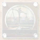 | Personalizableを正義のはかりで測られる ガラスコースター (裏面)