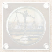 | Personalizableを正義のはかりで測られる ガラスコースター (裏面)