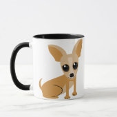 Personalizableタンのチワワ マグカップ (左)