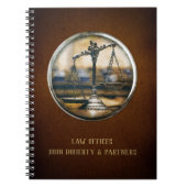 Personalizable はかりで測 of Justice |弁護士ブラウン ノートブック (正面)