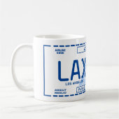 Personalizable Boarding Pass Mug for Travel Fans コーヒーマグカップ (左)