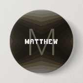Personalizable button Brown - HAMbyWG 缶バッジ (正面)