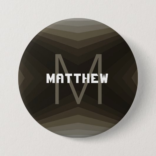 Personalizable button Brown - HAMbyWG 缶バッジ (正面)