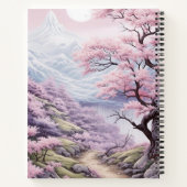 Personalizable Cherry Blossom Landscape  ノートブック (裏面)