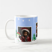 Personalizable Christmas Photo Mug, 11 oz コーヒーマグカップ (左)